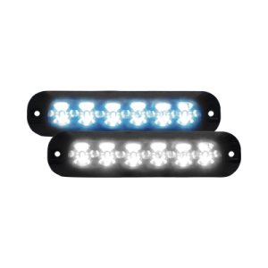 Luz Auxiliar Serie X3705, 6 LEDs Ultra Brillantes, multicolor Azul / Claro
