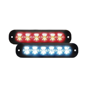 Luz Auxiliar Serie X3705, 6 LEDs Ultra Brillantes, multicolor Rojo / Azul