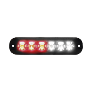 Luz Auxiliar Serie X3705, 6 LEDs Ultra Brillantes, color Rojo / Claro