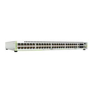 Switch Stackeable Capa 3, 48 puertos 10/100/1000Mbps + 2 puertos SFP Combo + 2 puertos SFP+ 10G Stacking