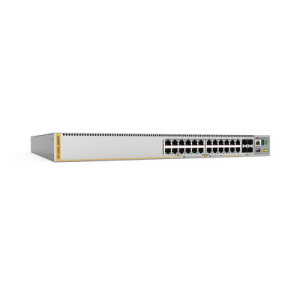 Switch Inteligente Empresarial para Distribución,  PoE+, Stackable, Capa 3, 24 puertos Gbps + 4 puertos SFP+ 10 G, 740 W, Doble fuente PSU, Serie x530L
