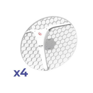 (LHG XL 5 ac 4 Pack) CPE y PtP en 5GHz 802.11 a/n/ac con Antena de Rejilla de 27dBi. "Ahora con Más Velocidad y Mayor Distancia"