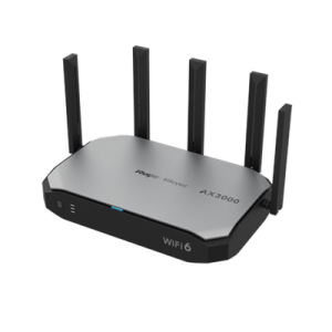 Router inalámbrico Wi-Fi 6 empresarial todo en uno, 2976 Mbps, hasta 180 usuarios, 5 puertos GE, 5 antenas externas (de 5 dBi), Incorpora Reyee Mesh