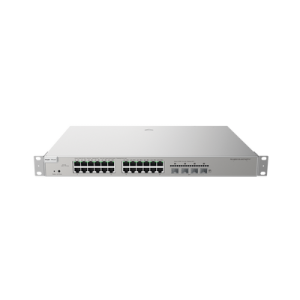 Switch Administrable PoE con 24 Puertos Gigabit PoE 802.3af/at + 4 SFP+ para Fibra 10Gb, Gestión Gratuita desde la Nube