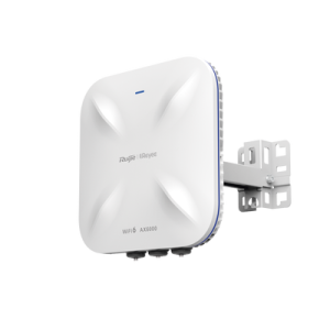 Punto de acceso Wi-Fi 6 para exterior 360°, IP 68, doble banda 4x4, 5.95 Gbps, puerto SFP de 2.5GE ideal para fibra óptica, hasta 512 usuarios, protección hasta 4 kV y protección contra erosión eólica, compatible con