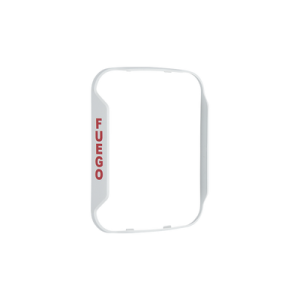 Bisel para Bocinas y Bocinas-Estrobos de Montaje en Pared / Color Blanco / Texto en Español / Paquete con 5 Piezas