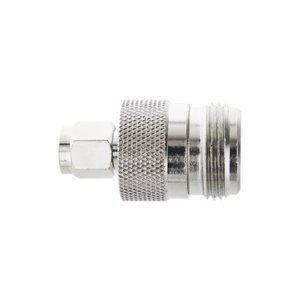 Adaptador en Linea de Conector SMA Macho a N Hembra.