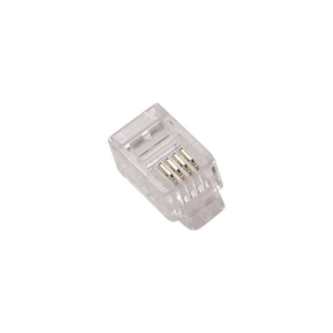 Conector Plug Modular Telefónico RJ-22 para cable.