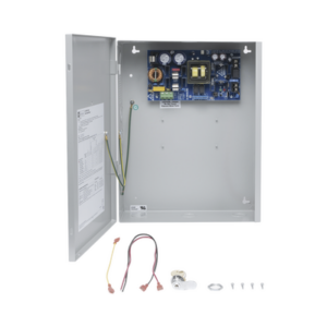 Fuente de alimentación de 24 Vcd@ 10 A / Con capacidad de baterías de respaldo / 1 salida / Requieren baterías / Voltaje de entrada de : 115 Vca.