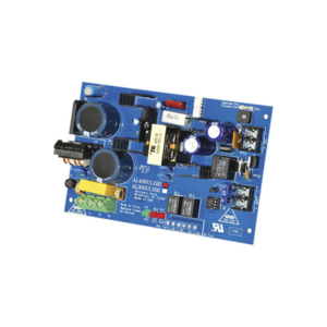 Fuente de alimentacion tipo tarjeta, salida seleccionable de 4 A@12 y 24 Vcd @ 3 A, capacidad de respaldo, reley de supervision