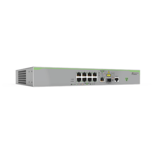 Switch Administrable CentreCOM FS980M, Capa 3 de 8 Puertos 10/100 Mbps + 1 puertos RJ45 Gigabit/SFP Combo