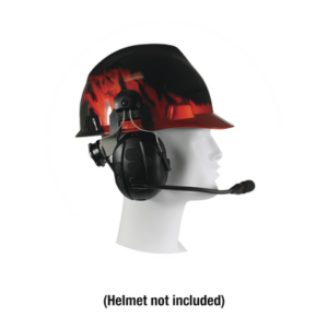 Orejeras duales inalámbricas para montar en casco compatible con adaptadores PRYME BLU, radio y dispositivos bluetooth, con función de PTT y para contestar celulares.