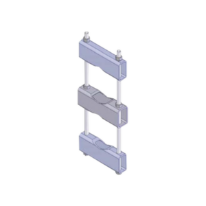 Un Herraje de Montaje para Antena y Mástil con diámetros de 5 pulg. (8.89-14.13 cm.).