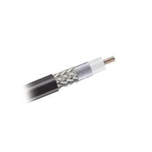 Cable coaxial 90% de blindaje, certificación RoHS, conductor de cobre revestido de aluminio, 50 Ohms, Carrete de 305 m