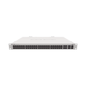 (CRS354-48G-4S+2Q+RM) Cloud Router Switch 48 puertos Gigabit Ethernet, 4 puertos SFP+ 10G, 2 puertos QSFP+ 40G, Montaje en Rack