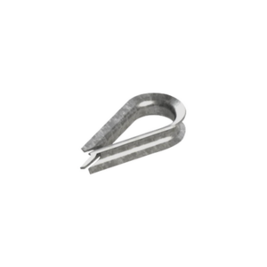 Cuello/ Guardacabo/ Rozadera para Cable de 1/4" de Acero Galv. por Inmersión