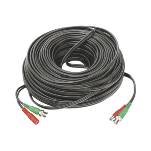 Cable Coaxial Armado con Conector BNC (Video) y Alimentación / Longitud de 40 mts / Optimizado para Cámaras 4K / Uso en Interior