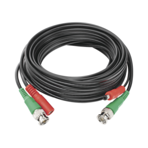 Cable Coaxial Armado con Conector BNC (Video) y Alimentación / Longitud de 5 mts /, Optimizado para Cámaras 4K / Uso en Interior