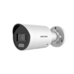 Bala IP 4 Megapixel / Imagen a Color 24/7 / PoE / Lente 2.8 mm / Luz Blanca 40 mts / Exterior IP67 / Luz Intermitente y Alerta de Audio / Videoanaliticos (Filtro de Falsas Alarmas) / WDR 130 dB / MicroSD