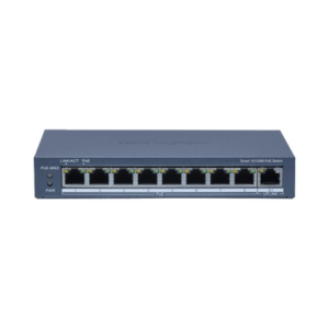 Switch PoE+ / Administrable / 8 Puertos 10/100 Mbps PoE+ / 1 Puerto 100 Mbps Uplink / PoE hasta 250 metros / 60 W