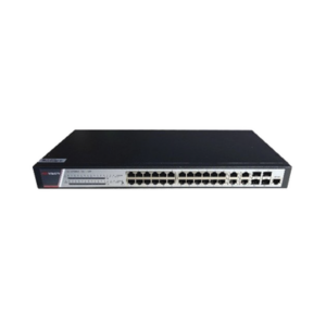 Switch Gigabit PoE+ / Administrable / 24 puertos 10/100/1000 Mbps PoE+ / 4 puertos 10/100/1000 Mbps + 4 puertos SFP de Uplink / 370 W