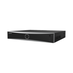 NVR 12 Megapixel (4K) / 16 canales IP / 16 Puertos PoE+ / AcuSense (Evita Falsas Alarmas) / Reconocimiento Facial / 4 Bahías de Disco Duro / Switch PoE 300 mts / HDMI en 4K / Alarmas I/O