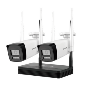 KIT 1 Cámaras Bala 4 Megapíxeles / 1 Cámara Turret 4 Megapixeles / 1 Grabadora Wi-Fi / Hasta 512 GB de Almacenamiento (No Incluye Memoria SD) / Incluye Fuente y Cable RJ45