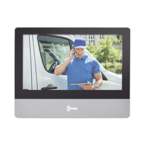 Monitor IP Touch Screen 7" para Videoportero IP Modular / Cristal Templado / Vídeo en Vivo / Apertura Remota / llamada entre monitores / Audio de dos vías