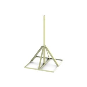 Base de 0.9 x 0.9 m no penetrante con mástil de 1.5 m con para instalación de antenas