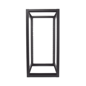 Rack Estándar 19" de 4 Postes, Acero, 24 Unidades, Profundidad Ajustable.