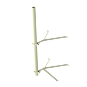 Montaje de pared doble para separación de 24" con mástil de 1.5 m