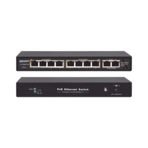 Switch PoE / 100 Metros PoE / 8 puertos 802.3af/at ( 132.5 W ) 10/100/1000Mbps + 2 puertos Uplink