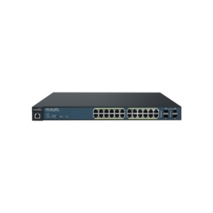 Switch PoE Administrable de 24 Puertos Gigabit, 4 Puertos SFP, Soporta Hasta 410 W con Opción de Controlador para Serie Neutron y Enturbo.