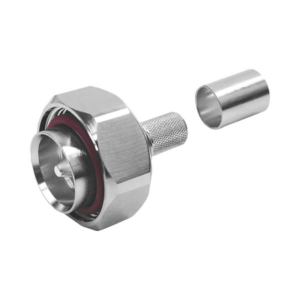 Conector DIN 7-16 Macho Plegable con Pin Cautivo para cables Tipo RG-8/U