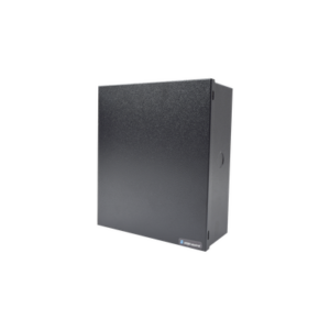 Gabinete para Fuente Línea PRO y SYSRMTXT, con preparación para instalar panel SP400 o serie runner.