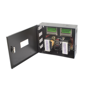 Fuente de poder profesional CCTV de 24 Vca @16A, 16 cámaras, volt. de entrada: 115, 127, 132 Vca (Seleccionable), con capacidad de batería de respaldo, requiere batería