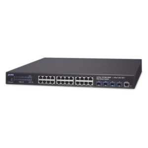 Switch Administrable L2 24 puertos 10/100/1000T + 4 puertos 10G SFP+ Web Smart