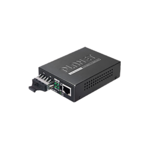 Convertidor de medios 1000 Mbps UTP/fibra óptica Mono-Modo hasta 20 Km, conector SC