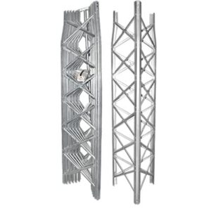 Torre Autosoportada de 12.2 m, 5 Secciones Prearmadas. Galvanizada en Caliente (6 ft² @ 70.7 MPH).