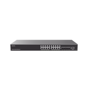 Switch Capa 3 Gigabit PoE+ Administrable / 16 puertos 10/100/1000 Mbps + 4 Puertos SFP+ 10G Uplink / Hasta 240W / Compatible con GWN Cloud.
