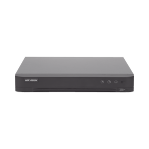 (ACUSENSE / Evita Falsas Alarmas) DVR 4 Megapixel / 3K / 8 Canales TURBOHD + 2 Canales IP / 1 Bahía de Disco Duro / Audio por Coaxitron / Salida de Vídeo en Full HD
