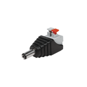 Adaptador tipo Jack de 3.5 mm Macho Polarizado de 12 vcd con Terminales de Presión.