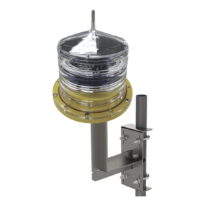 Estrobo led para Obstrucción Autónoma con Led Color Rojo con Panel Solar (Luz Fija o Estroboscópica configurable) / incluye montaje HLU3R2