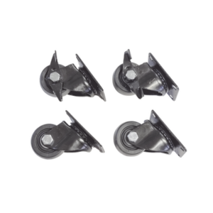 Juego de 4 Ruedas para Gabinetes Linkedpro Terminación R2 (2 con freno, 2 libres).