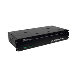 Controlador de acceso con fuente de alimentación/cargador, 8 salidas de relé con fusibles, 12/24 VCC a 6 A, 115 VCA, 2 U