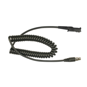 Cable resistente al fuego (UL-914), para auricular HDS-EMB con atenuación de ruido para radios Motorola MOTOTRBO™ SLIM DP2400, DP2600, XPR3300, XPR3500, DP3441.