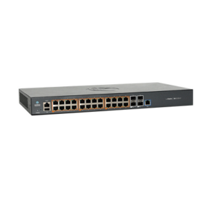 Switch cnMatrix EX2028-P capa 3 de 28 puertos (24 PoE Gigabit 802.3af/at, 4 SFP+) administración desde la Nube (MX-EX2028PXB-0)
