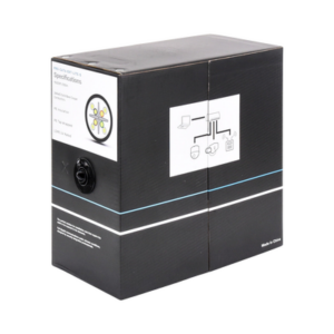 Bobina de cable 305 Metros Cat6, 24 AWG, Climas EXTREMOS, Color negro, sin blindar, para intemperie