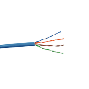 Bobina de Cable Cat6 Plus PLENUM de alto rendimiento, de 1000ft; (305m), color Azúl para aplicaciones en cámaras IP Megapixel, aplicaciones de CCTV, video HD, datos de alta velocidad.