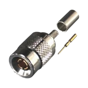 Conector 1.0/ 2.3 Macho de Anillo Plegable para Cables RG-174/U, RG-316/U, Níquel/ Oro/ Teflón.